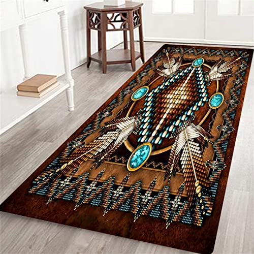 Southwestern Long Runner Rug for Hallway