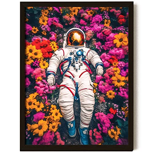Space Astronaut Decor - 12x16 Cool Astronauts Poster