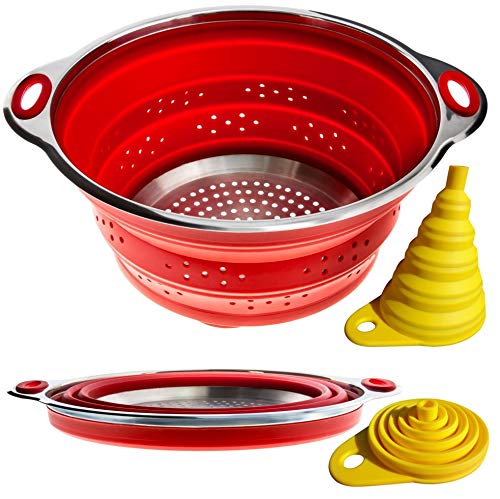 Space-Saving Collapsible Colander and Funnel