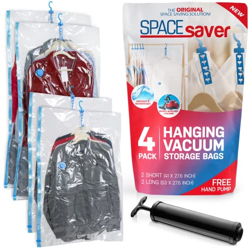 Spacesaver Coat Vacuum Storage Bags (4 Pack)