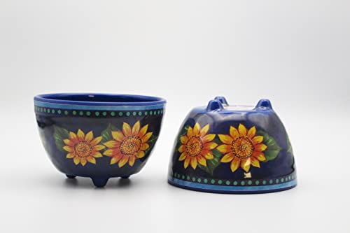 Spanish Floral Chip Dip Bowl Set