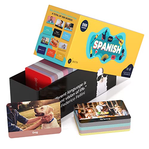 Spanish Vocab Flash Cards - 600 Cards