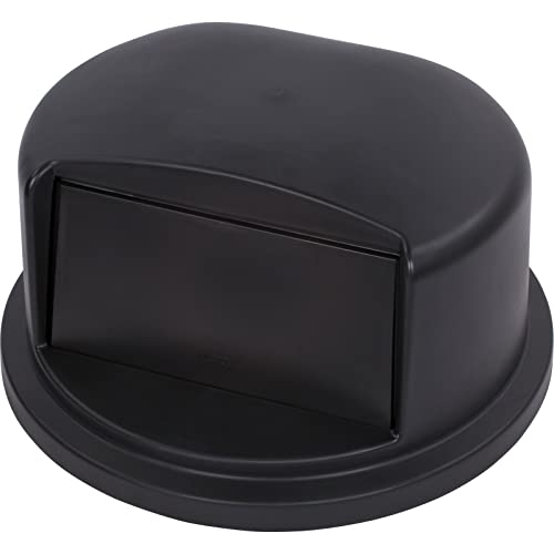 SPARTA Bronco Waste Container Trash Can Lid for Disposal, 32 Gallons, Black
