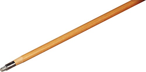 SPARTA Flo-Pac Threaded Mop Handle, Broom Handle with Metal Tip for Cleaning, 72 Inches, Tan, (Pack of 12)