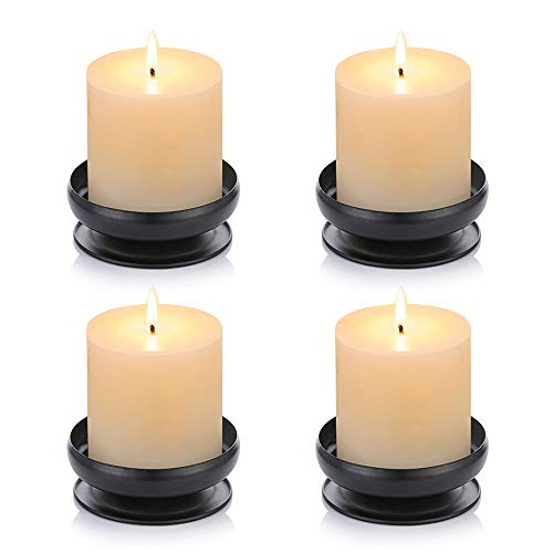 Spike Candle Holder Iron Candle Plate - Set of 4