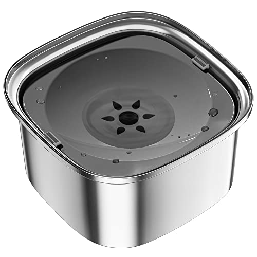 Spill-Proof Stainless Steel Dog Water Bowl