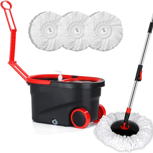 Spin Mop and Bucket Floor Cleaning System