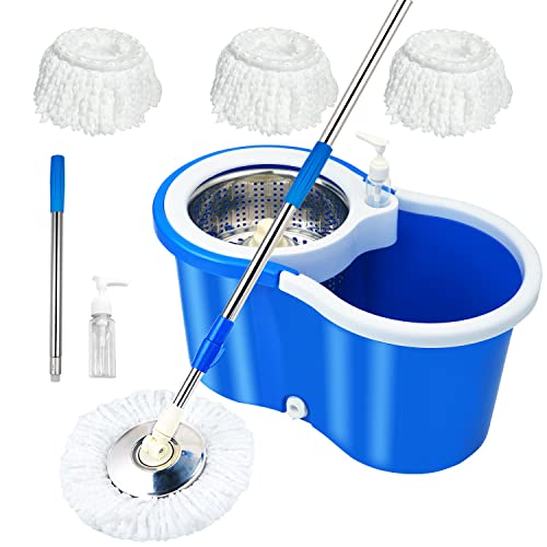 Spin Mop and Bucket Set with 360° System