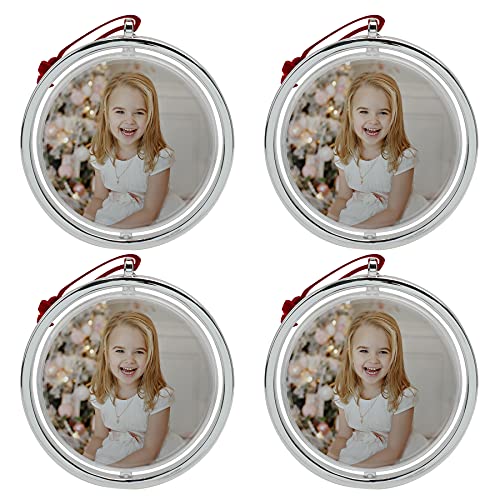 Spinning Photo Ornament Pack - Customizable Christmas Decor
