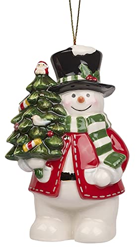 Spode Christmas Tree Snowman Ornament