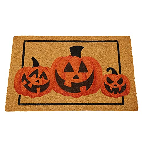 Spooktacular Pumpkin Patterned Doormat