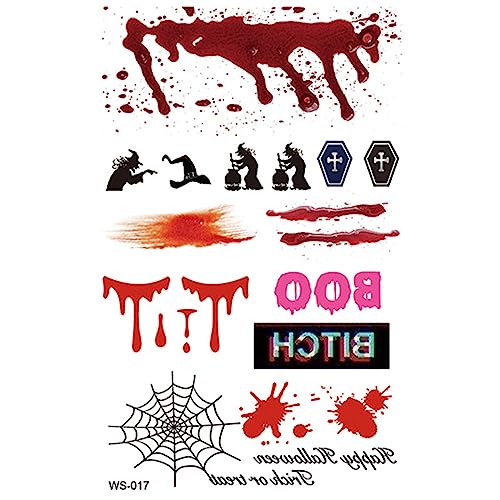 Spooky Scar Sticker for Halloween Parties