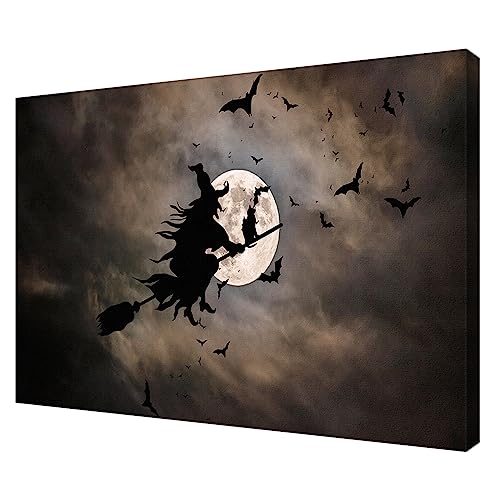 Spooky Witches Halloween Wall Art - BLUEGALA TV Art Decor