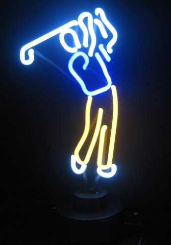 Sports Golfer Neon Sign Sculpture