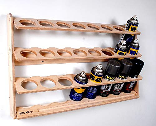 Spray Paint or Lube Can Wall Mount Storage Holder Rack