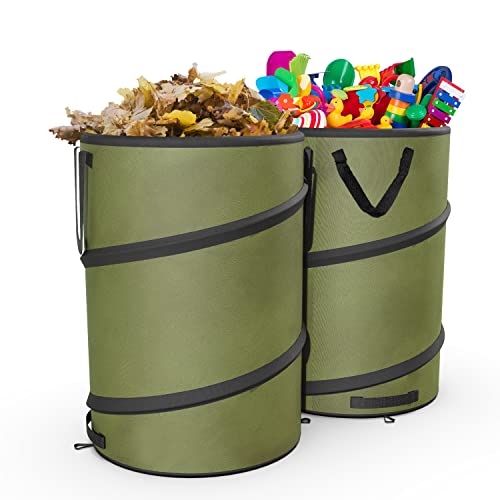 Sprinia 2-Pack 30 Gallon Collapsible Pop-Up Trash Can