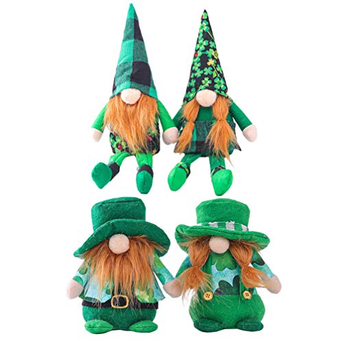 St Patricks Day Gnome Ornament - Set of 4