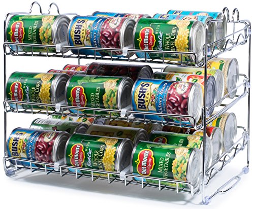 Utopia Kitchen Caddy Can Organizer For Pantry (Pack of 2) - Soda Can  Storage Organizer, Fridge & Freezer Organization - Holds Food & Soup Can  (Clear)