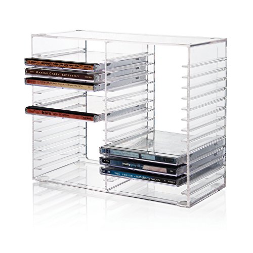 Stackable CD Organizer with Rubber Feet