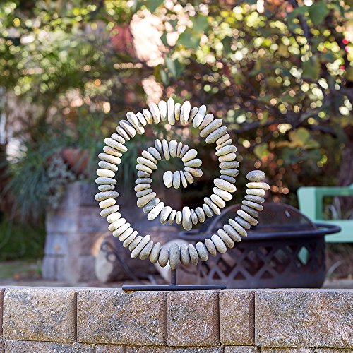 Stacked Stone Spiral Zen Garden Decoration