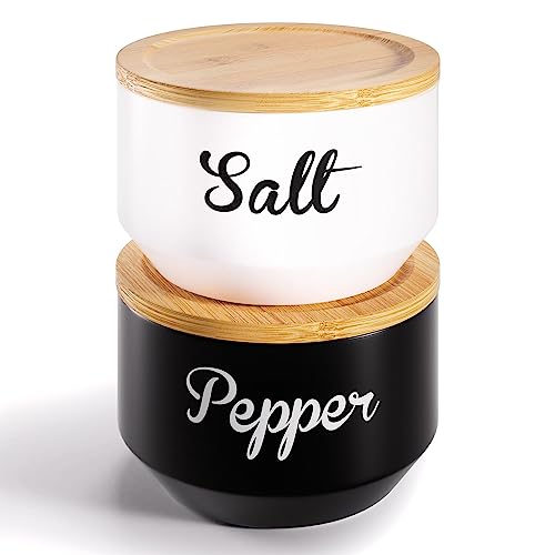 Stacking Salt and Pepper Containers with Lid