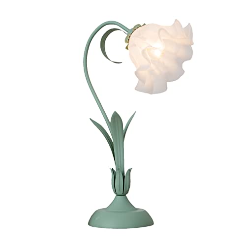 Stained Glass Flower Table Reading Lamp