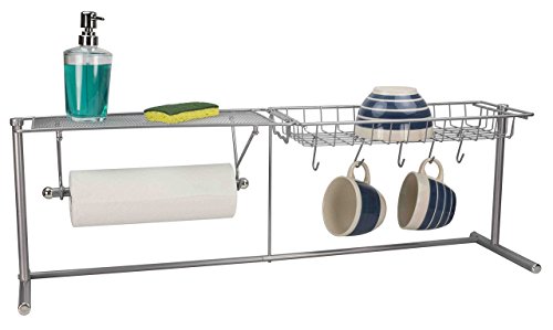 Stainless Steel Dish Rack Organizer for Sink Space