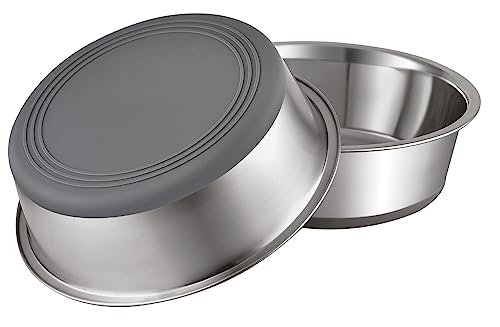 Stainless Steel Dog Bowls - 7.6 Cup, 2 Pack