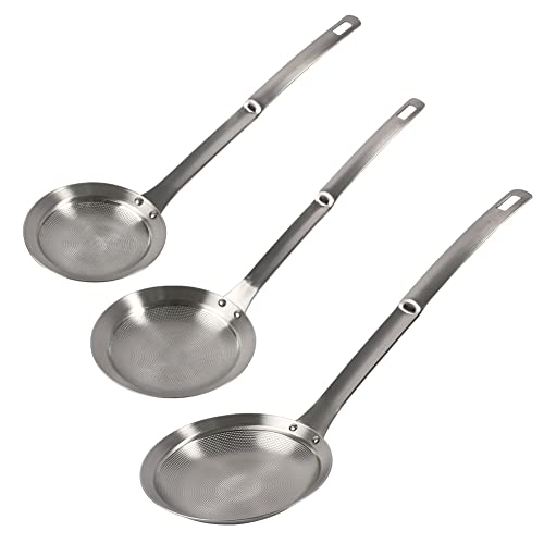 Stainless Steel Fine Mesh Strainer - Set of 3 Sizes