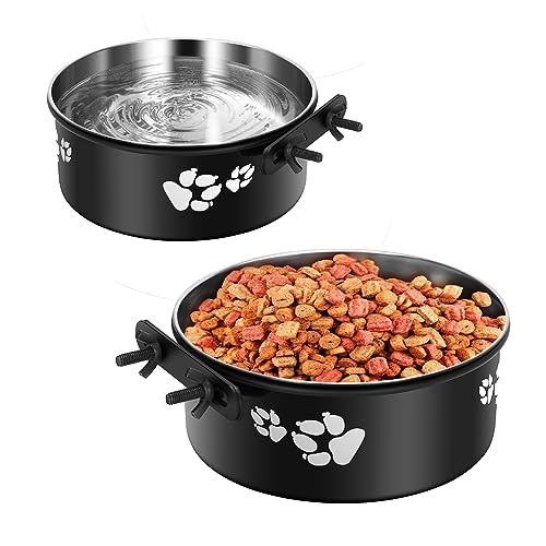 Stainless Steel Hanging Kennel Water Bowl for Pets