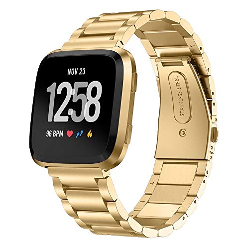 Stainless Steel Metal Strap for Fitbit Versa Smartwatch