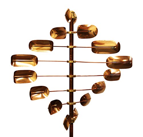 Stanwood Wind Sculpture Kinetic Copper Wind Spinner - Lucky 8 Twirler