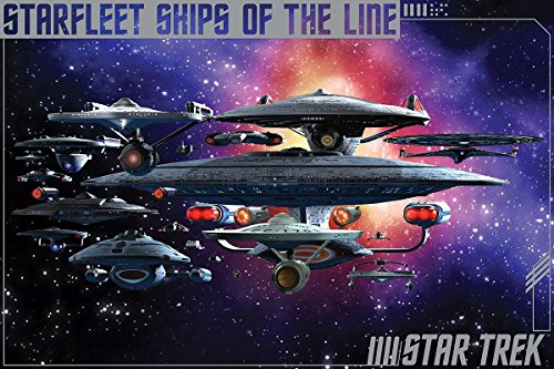 Star Trek Poster - Ships Of The Line