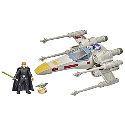 STAR WARS Mission Fleet Stellar Class Luke Skywalker & Grogu X-Wing Jedi Search & Rescue