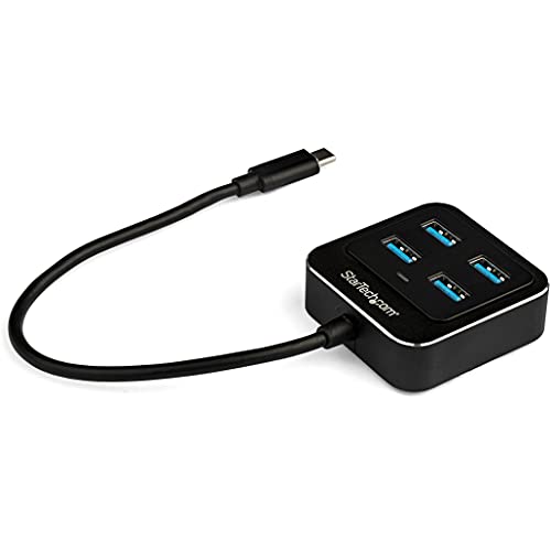 StarTech.com 4-Port USB-C Hub - SuperSpeed USB Adapter Hub for Laptop