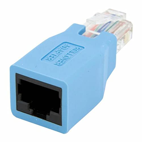 StarTech.com Cisco Console Rollover Adapter for RJ45 Ethernet Cable - Network adapter cable - RJ-45 (M) to RJ-45 (F) - blue - ROLLOVER
