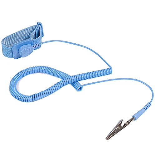 StarTech.com ESD Anti Static Wrist Strap Band with Grounding Wire - AntiStatic Wrist Strap - Anti-static wrist band (SWS100),Blue