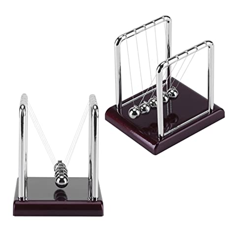Steel Balance Swinging Magnetic Ball Cradle Desk Pendulum Metal Balls Physics Science Pendulum Office Desk