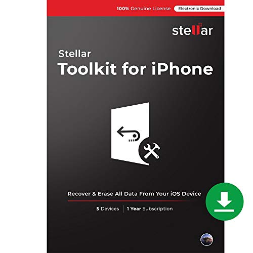 Stellar Toolkit for iPhone Software V6.0 | Mac | Toolkit | 1 PC 1 Year | Email Delivery [Mac Download]