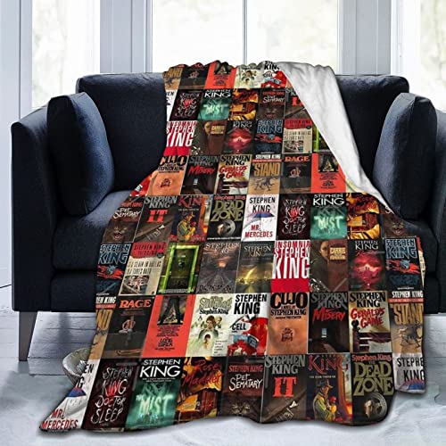 Stephen King Books Throw Blanket