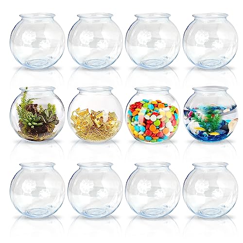 Sterline Plastic Ivy Bowls - 12 Pack - 16 Oz - Fish Bowl