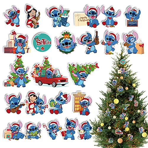 Stitch Christmas Tree Ornaments Set