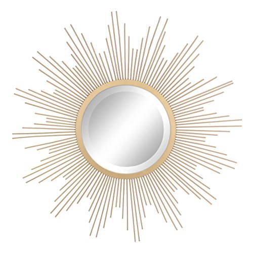 Stonebriar Gold Sunburst Wall Mirror - Elegant and Functional