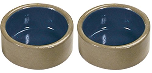 Stoneware Hamster Bowl, 3-Inch (2 Pack)