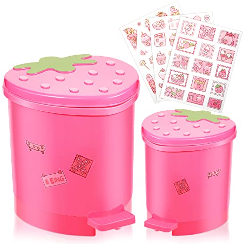 Strawberry Desk Trash Can