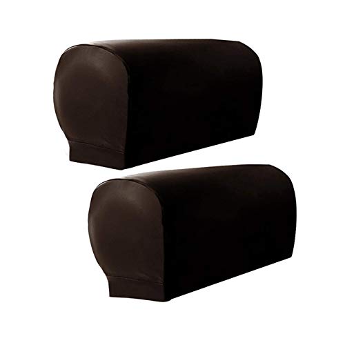 Stretch Armrest Cover, PU Leather Furniture Protector