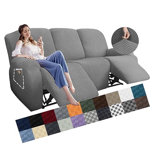 Stretch Recliner Sofa Cover with Side Pocket