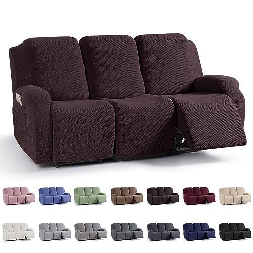 Stretch Reclining Couch Covers for 3 Seat