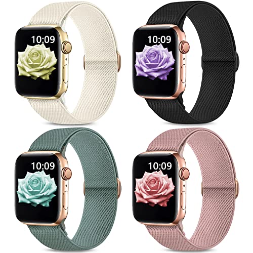 Stretchy Nylon Bands for Apple Watch - Adjustable and Stylish