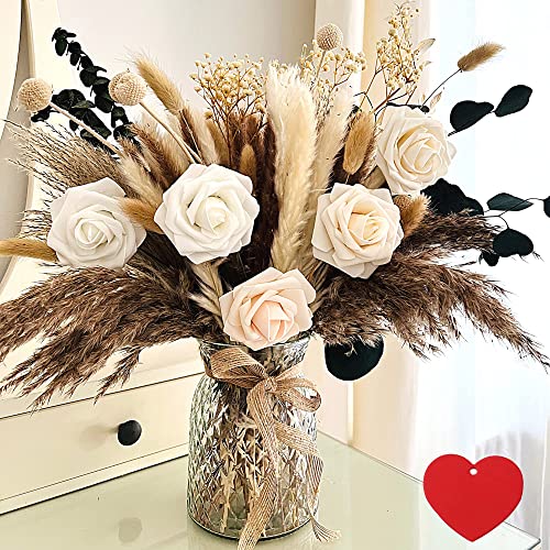 Stunning Artificial Flower Arrangements with Vase - Perfect for Home Decor